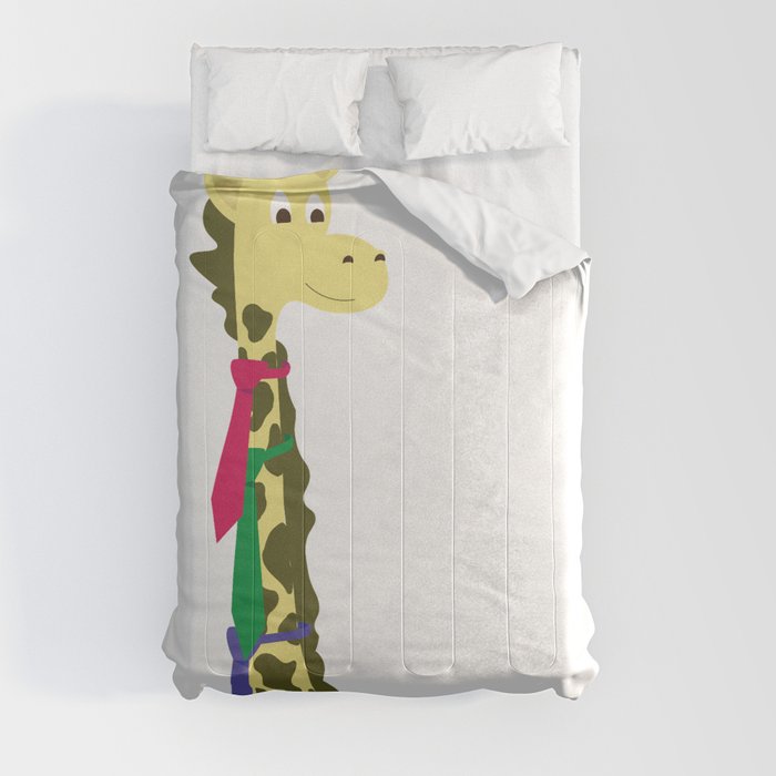 Giraffes spend a lot on ties... Comforter