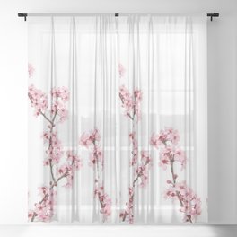 Cherry Blossoms Sheer Curtain