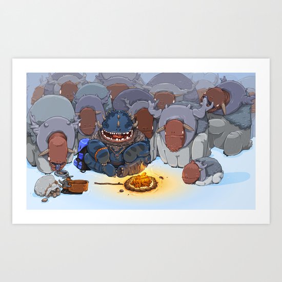 Happy Camper Art Print