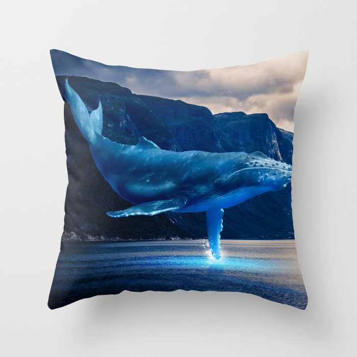 Whale Watching Throw Pillow