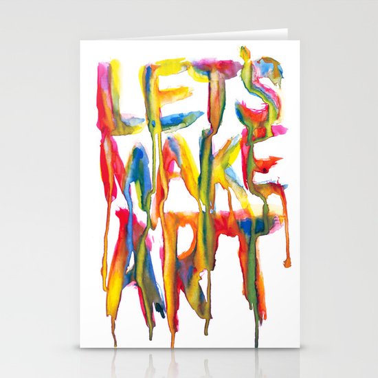 LET'S MAKE ART Stationery Cards