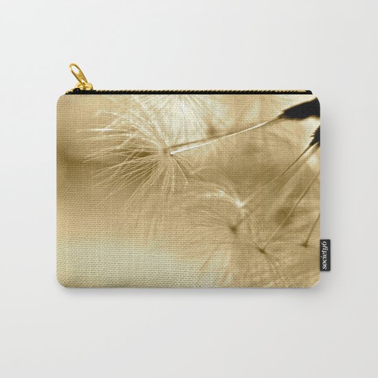 Diana's Dandelion Sepia Carry-All Pouch