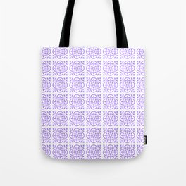 Art Deco Style Repeat Pattern Lilac Purple Tote Bag