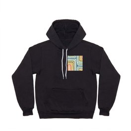 Colorful Bold Abstract Line Art Pattern Hoody