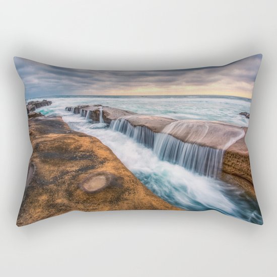 Ocean waves landscape Rectangular Pillow