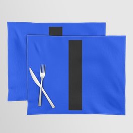 letter L (Black & Blue) Placemat