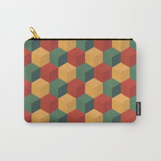 Retro Cubic Carry-All Pouch