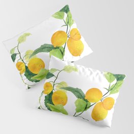 Lemon Branch Watercolor  Pillow Sham