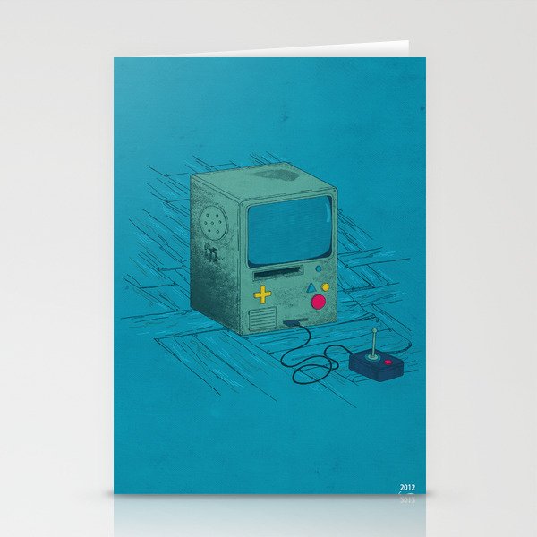 Old Video Game Console Stationery Cards