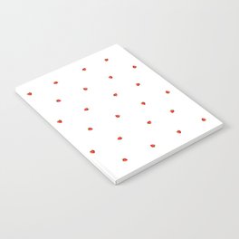 white little strawberry pattern Notebook