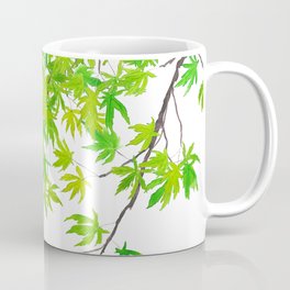 fresh green spring maple leaf Coffee Mug