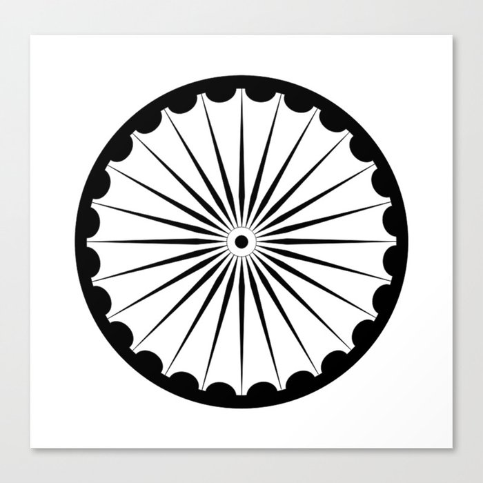 Ashok Chakra symbol. Canvas Print