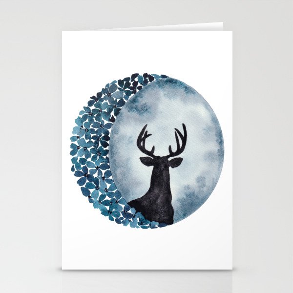 Buck Moon Stationery Cards