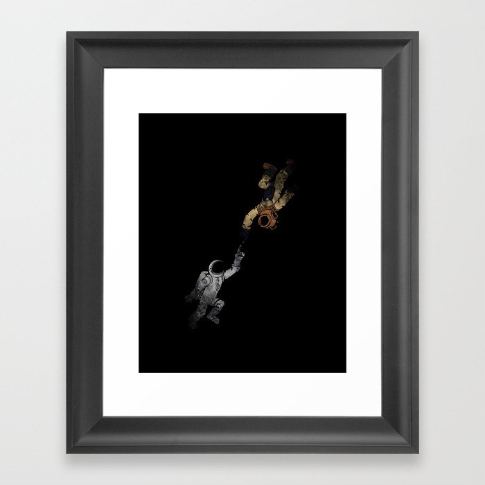 In to the Deep Framed Art Print