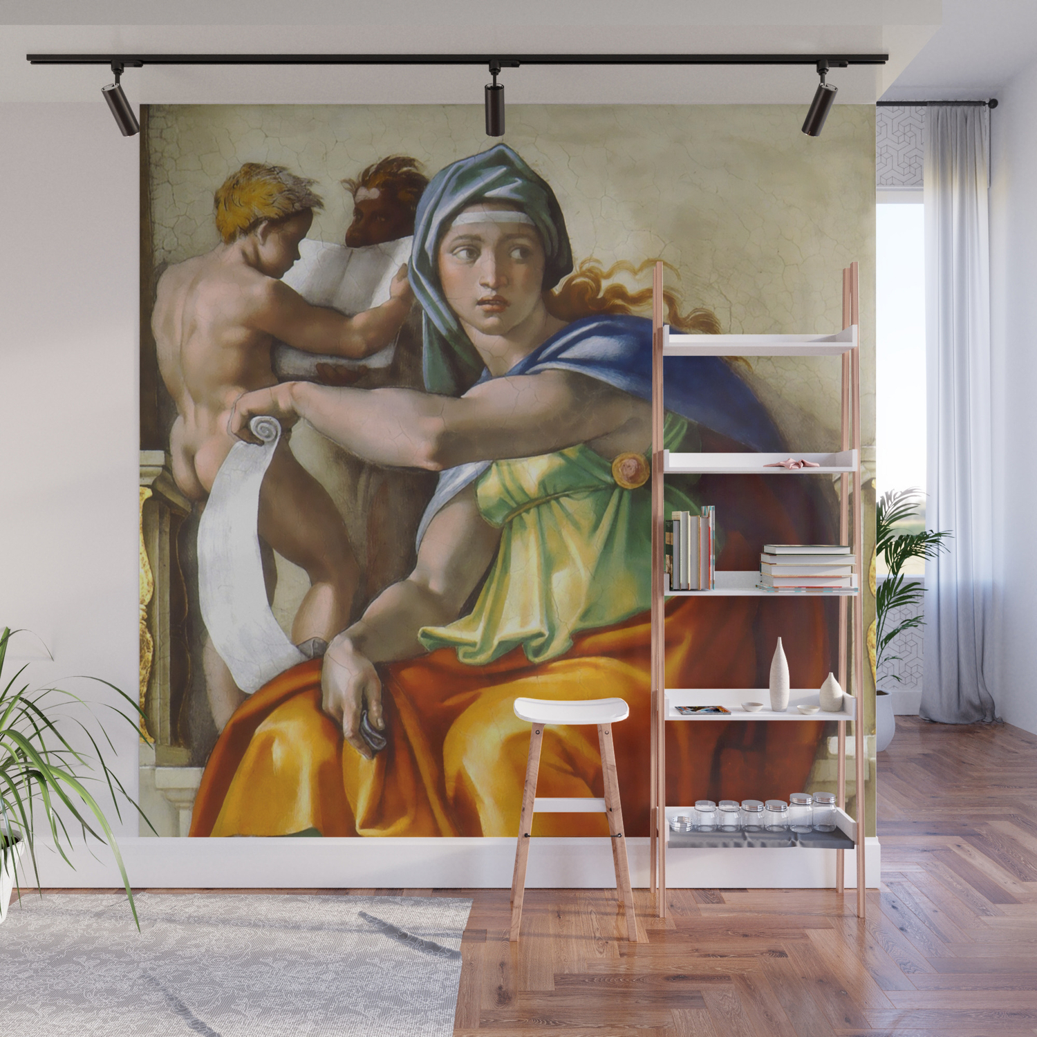 Michelangelo Delphic Sibyl Wall Mural By Alexandra Arts Society6