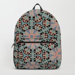 Forest Green Mandala Kaleidoscope Pattern Backpack