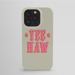 Yee Haw iPhone Case | Yeehaw, Rodeo, Cowgirl, Type, Saying, Howdy, Retro, Curated, Typography, Graphicdesign 