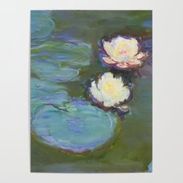 Nympheas (1897–1898) by Claude Monet Poster