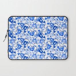 azul blue and white evening primrose flower meaning youth and renewal  Laptop Sleeve