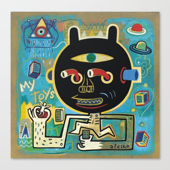 My toys Canvas Print