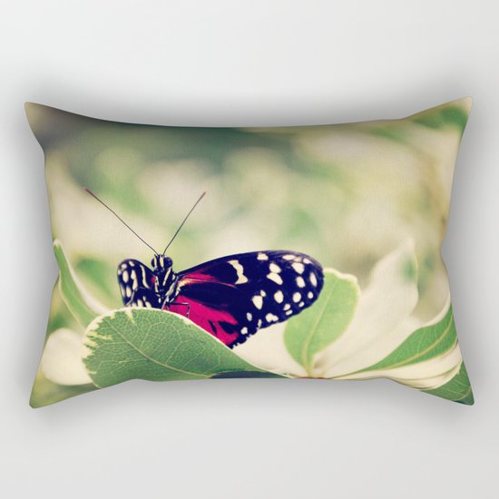 peek a boo butterfly Rectangular Pillow