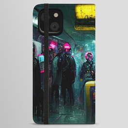 Cyberpunk Subway iPhone Wallet Case