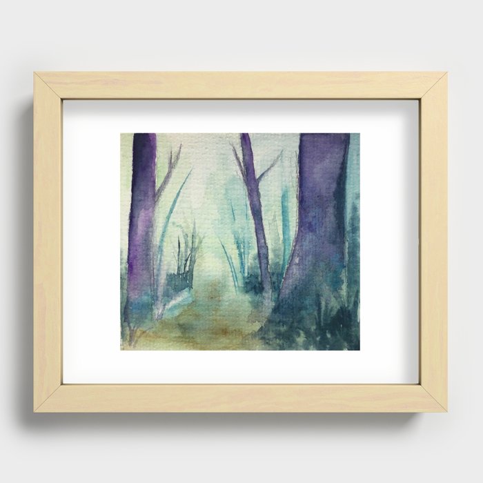 Fabricated Forest 01 Recessed Framed Print