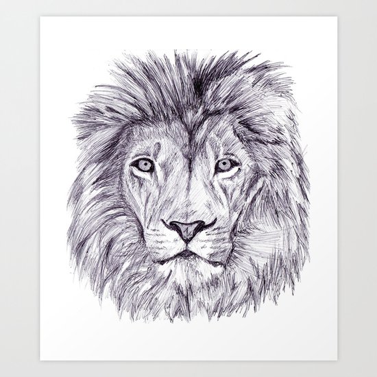 Lion Art Print