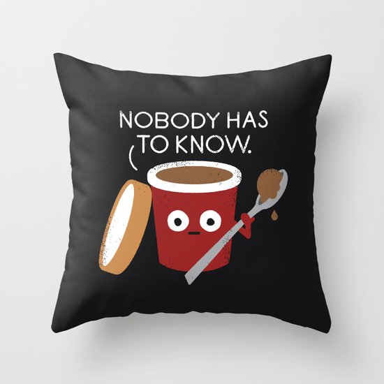 Cold Comfort Throw Pillow