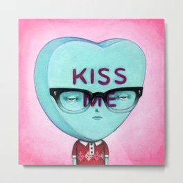 Kiss Me Metal Print