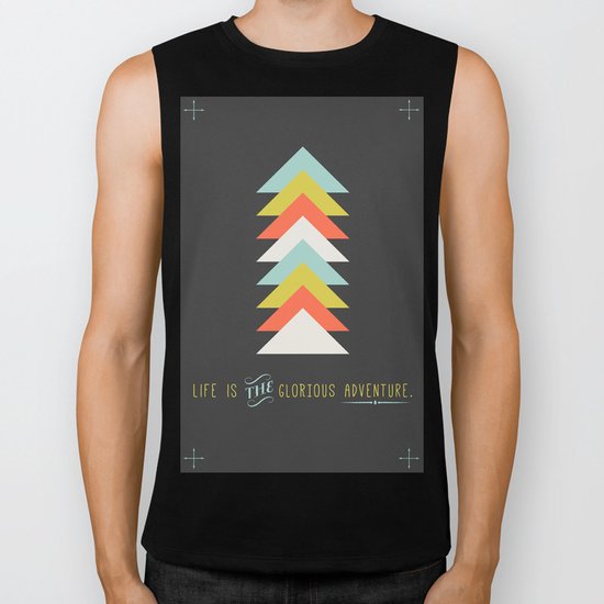Life is the glorious adventure Biker Tank