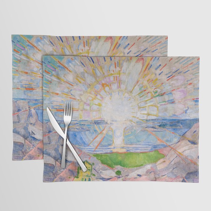 The Sun 1911 Edvard Munch Placemat