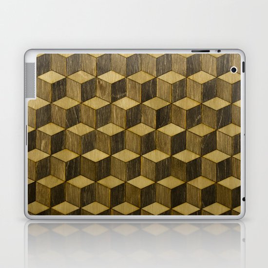 Optical wood cubes Laptop & iPad Skin