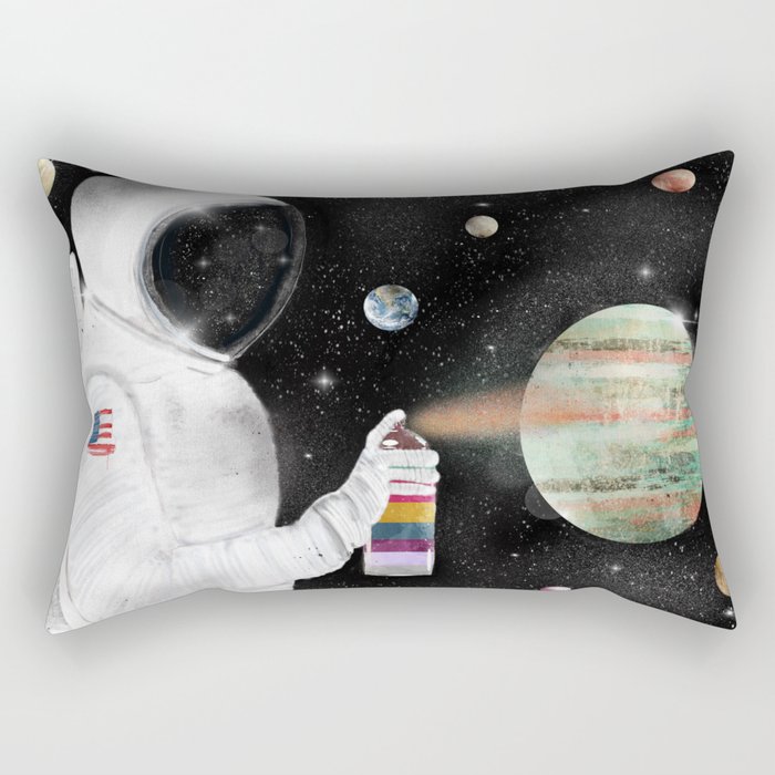 space graffiti Rectangular Pillow