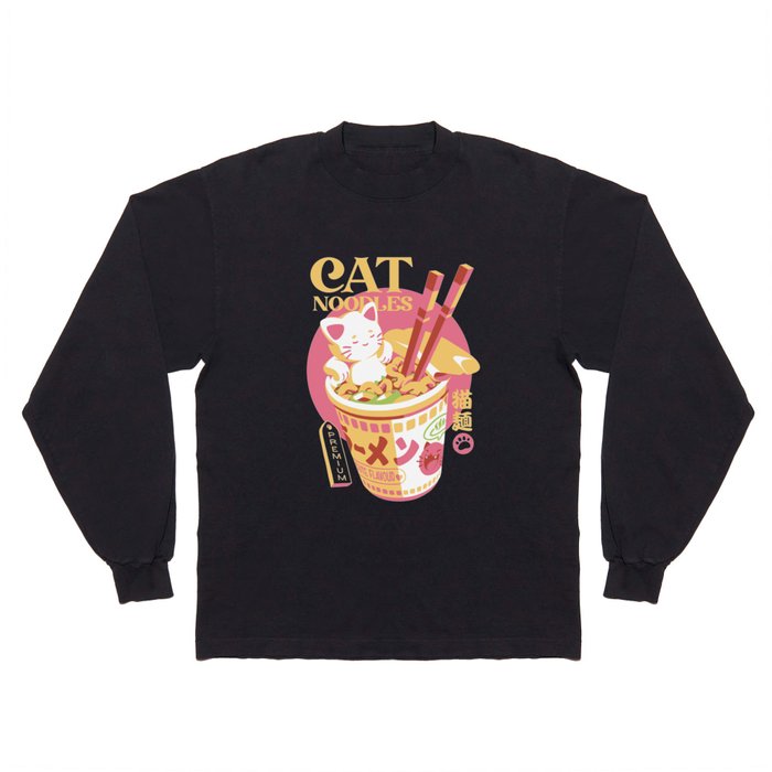 Cat Noodles Long Sleeve T Shirt