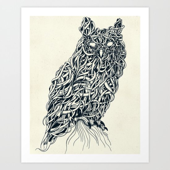 Owl Art Print
