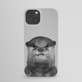 Otter - Black & White iPhone Case