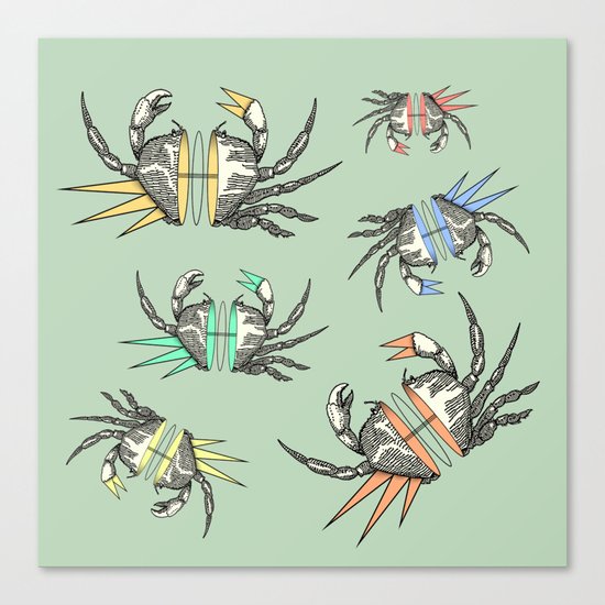 grab my crabs Canvas Print