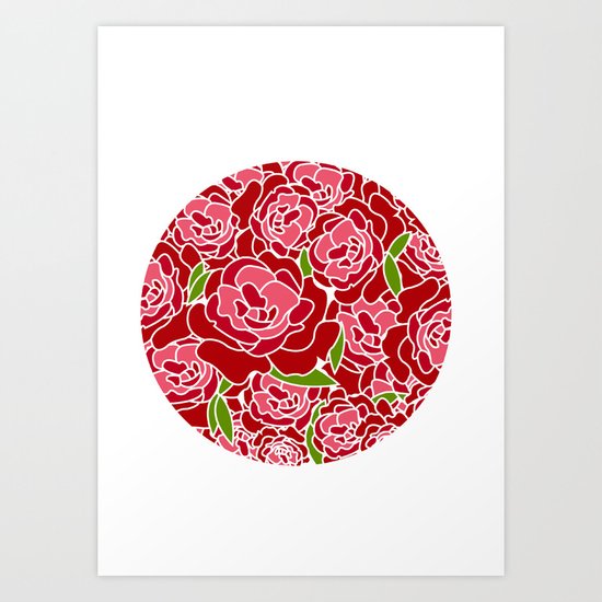 Roses are Red Art Print