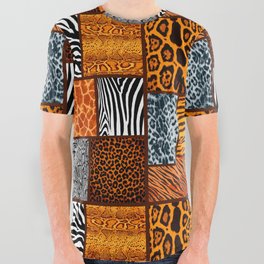 Animal pattern All Over Graphic Tee