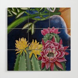Mexican flowers Wood Wall Art