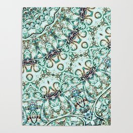 Whimsical Garden Door Poster