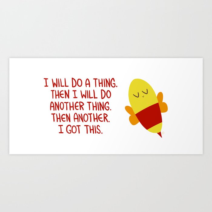 "Do a thing" bee. Art Print