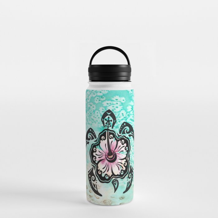 Hibiscus Turtle Water Bottle