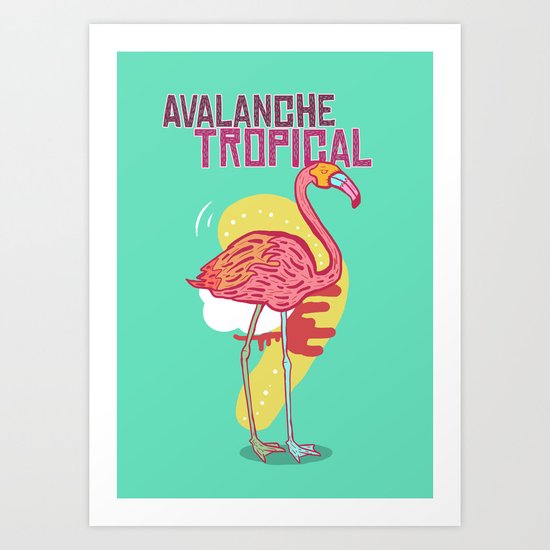 Avalanche Tropical Art Print