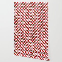 Abstract Dark Red Light Red and White Zig Zag Background. Wallpaper