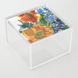 colorful bouquet: tulips Acrylic Box