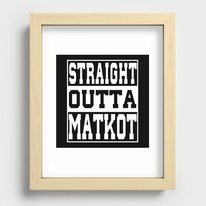 Matkot Saying Funny Recessed Framed Print
