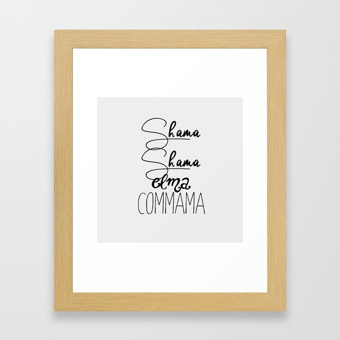 Shama Shama Framed Art Print