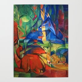 Franz Marc "Deer in the Forest II" Poster